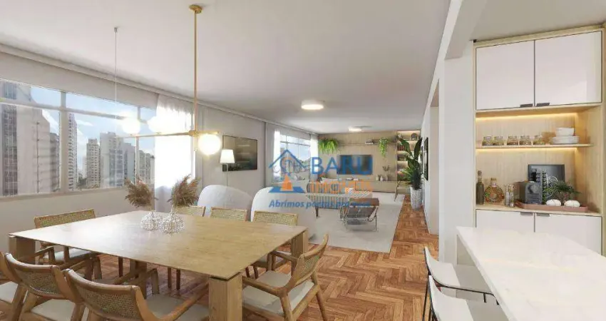 Apartamento com 3 dormitórios à venda, 240 m² por r$ 3.000.000,00 - santa cecília - são paulo/sp