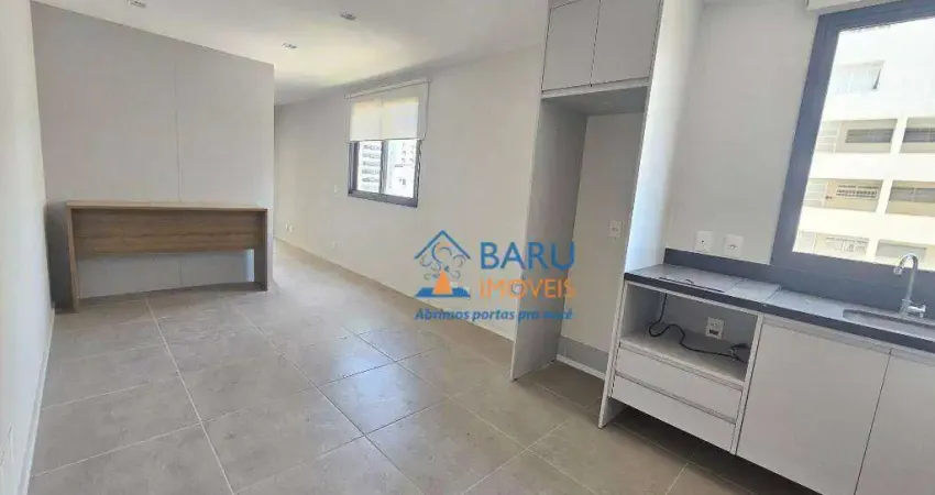 Studio com 1 dormitório semi mobiliado,para alugar, 44 m² por R$ 4.968/mês - Santa Cecília - São Paulo/SP