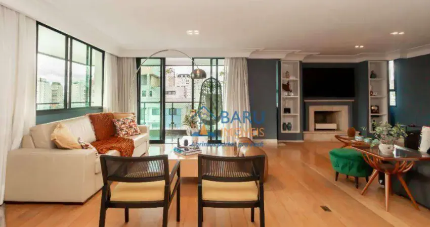 Apartamento com 3 dormitórios à venda, 235 m² por r$ 2.990.000,00 - moema pássaros - são paulo/sp