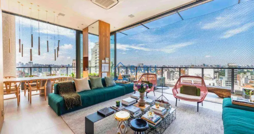 Cobertura com 4 dormitórios à venda, 408 m² por r$ 21.000.000,00 - jardim américa - são paulo/sp