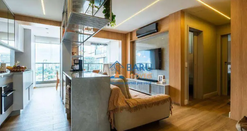 Apartamento com 2 dormitórios à venda, 65 m² por r$ 1.400.000 - moema - são paulo/sp