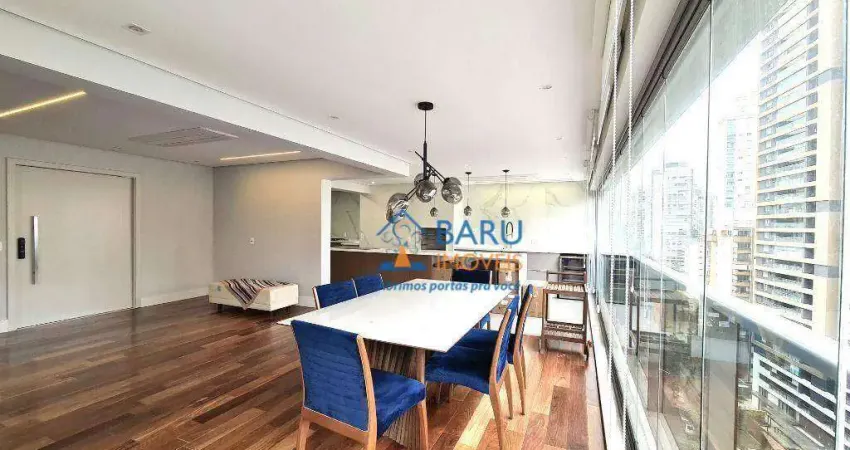 Apartamento com 3 dormitórios à venda, 192 m² por r$ 3.800.000 - campo belo - são paulo/sp