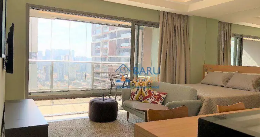 Studio com 1 dormitório à venda, 43 m² por r$ 800.000 - brooklin - são paulo/sp