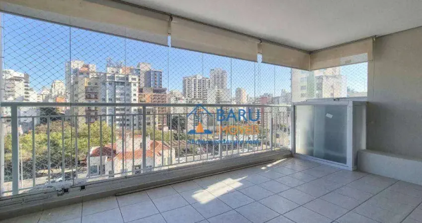 Excelente apartamento com varanda espaçosa, com vista livre,sol da tarde