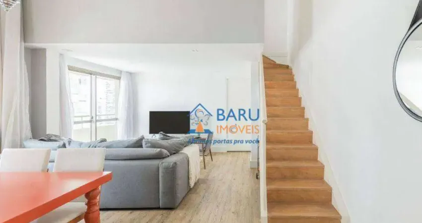 Apartamento duplex com 2 dormitórios, 100 m² - venda por r$ 2.000.000,00 ou aluguel por r$ 13.159,00/mês - brooklin - são paulo/sp