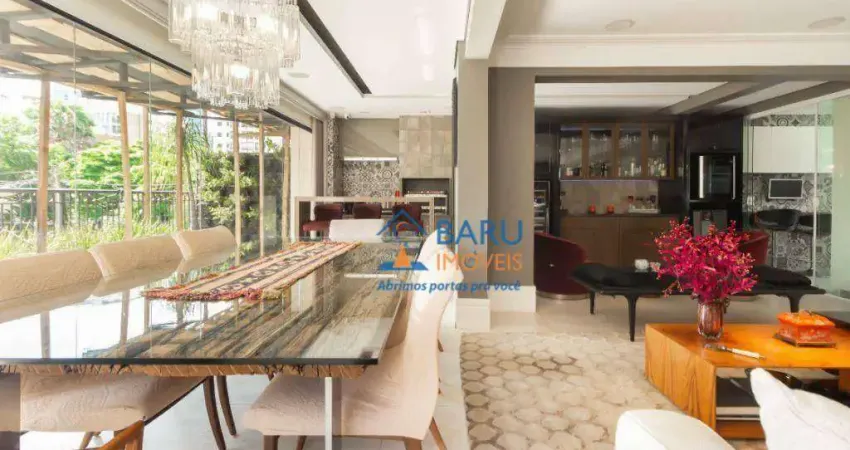 Apartamento garden com 4 dormitórios à venda, 246 m² por r$ 7.500.000 - vila nova conceição - são paulo/sp