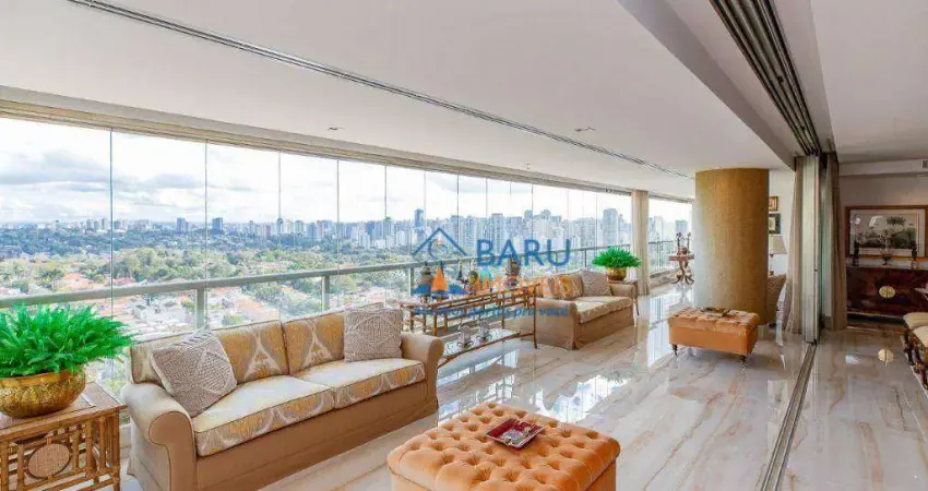 Apartamento com 5 dormitórios à venda, 485 m² por r$ 8.800.000,00 - campo belo - são paulo/sp