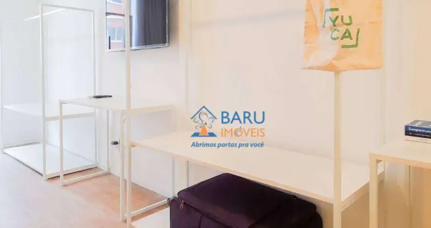 Studio com 1 dormitório para alugar, 42 m² por r$ 3.790,02/mês - santa cecília - são paulo/sp