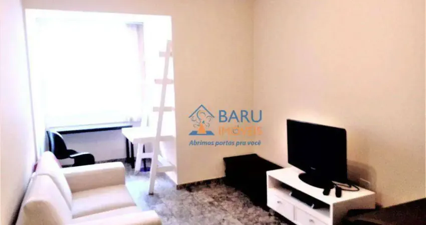 Apartamento com 60 m², 1 dormitório (suíte + lavabo) mobiliado, para alugar por r$ 3.380/total mensal - higienópolis - são paulo/sp