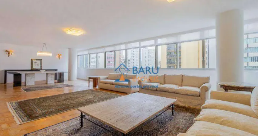 Vende apto rua dr. gabriel dos santos, 759, 10º, 272m², 3 dorm, 1 suíte, ar condicionado, ensolarado, r$2.450.000