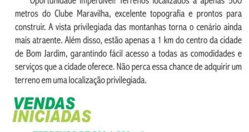 Terreno à venda no Centro, Bom Jardim 