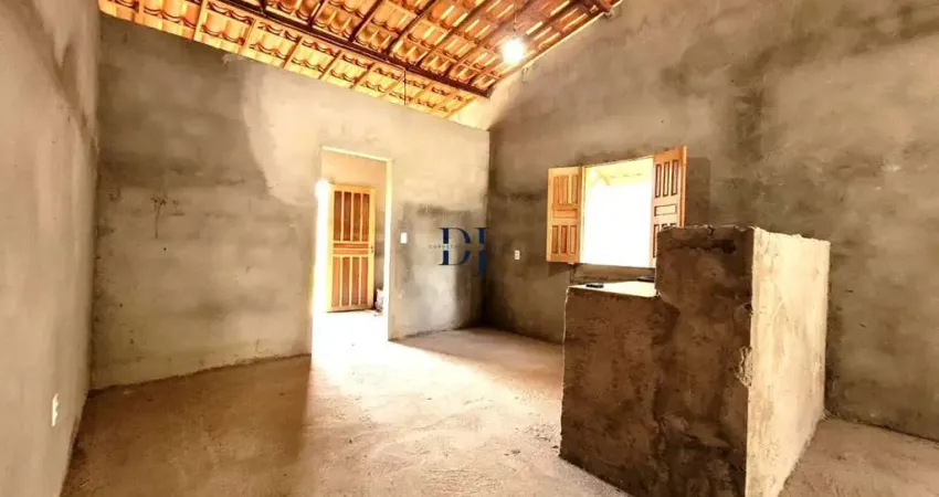 Casa à venda em amélia rodrigues – bairro areal de cima , 2 quartos , quintal amplo