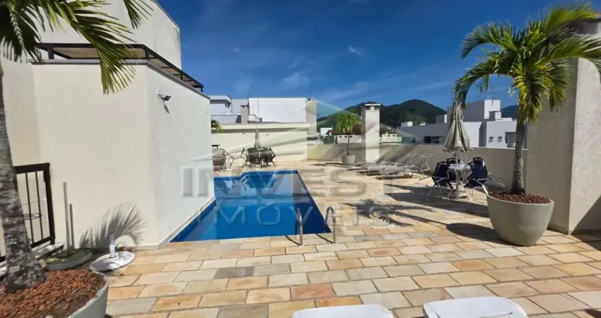 Ubatuba, Tenório - Amplo apto de 02 dormitórios (01 suíte), sacada gourmet, área de lazer com piscina.