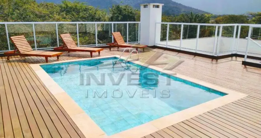 Ubatuba, Itaguá - Apto 01 suíte, sacada gourmet, piscina e forno pizza.
