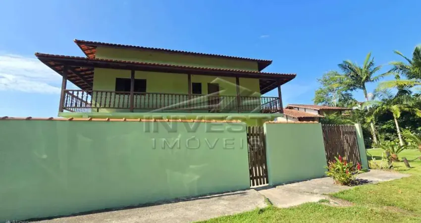Ubatuba - lagoinha, casa 02 dormitórios sendo 1 suíte, varanda com vista do mar