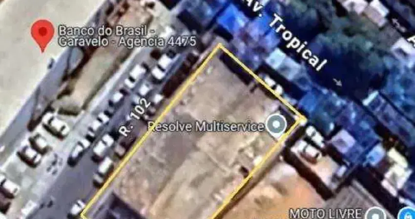 Terreno comercial Esquina  547,70m2 Av. Tropical Jardim Tropical Aparecida de Goiânia Go