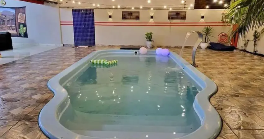 Área de lazer equipada a venda com 01 quarto e piscina no jardim são paulo ii sarandi pr