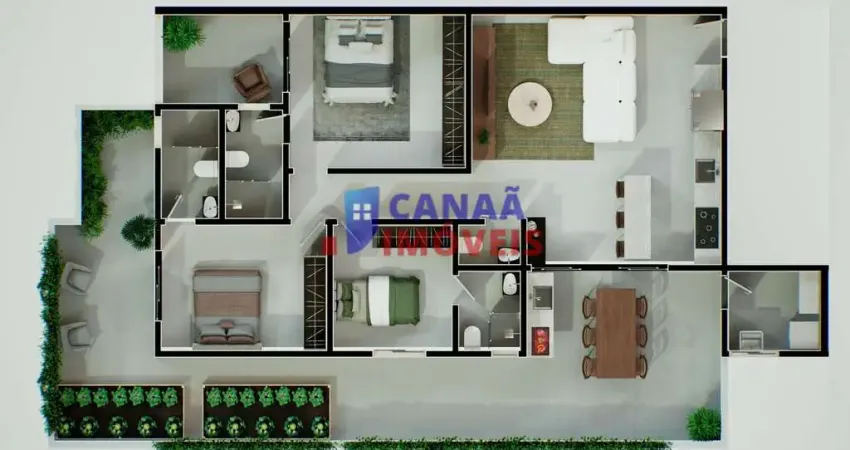 Lançamento apartamento 3 suítes alto padrão bairro martins