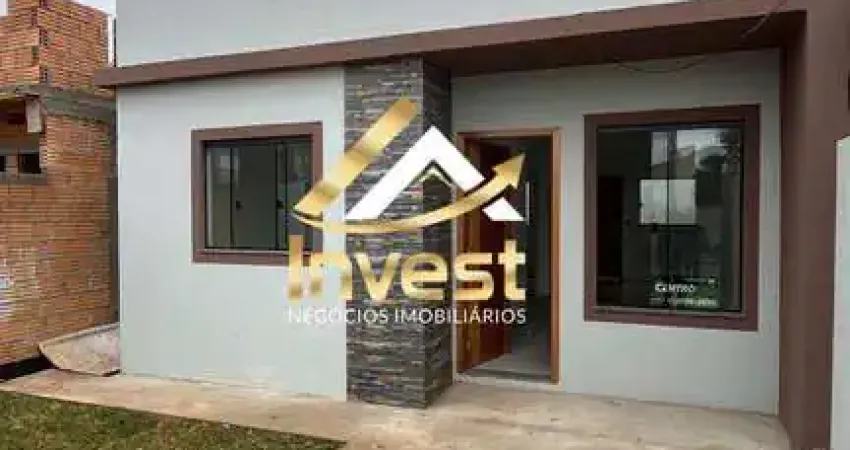 Belíssima casa 2 quartos, em laje - com fachada moderna e estrutura reforçada para sobrado.