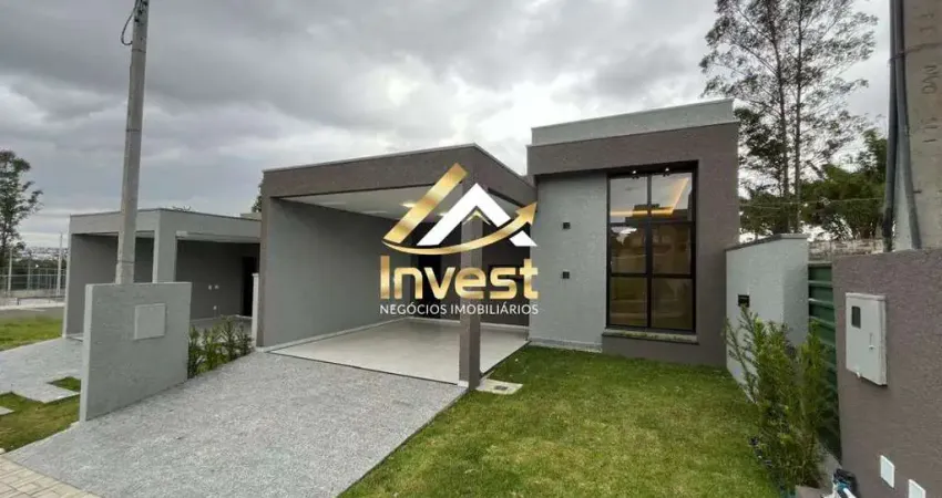 Belíssima casa térrea em condomínio fechado - fachada moderna e com acabamento impecável - pronto para morar