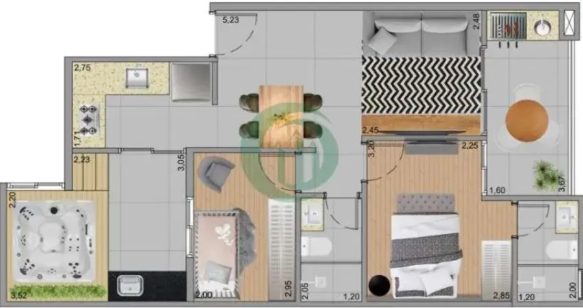 Apartamento com 2 quartos à venda no Centro, São Bernardo do Campo 