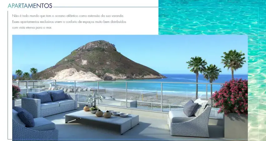 Raridade apartamento pé na areia na Praia da Macumba