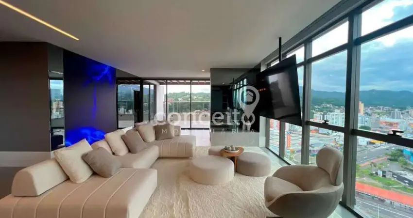 Cobertura mobiliada com vista panorâmica no victor konder!