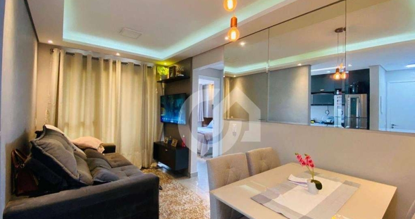 Apartamento com 2 dormitórios à venda, 45 m² por R$ 279.000,00 - Cariobinha - Americana/SP