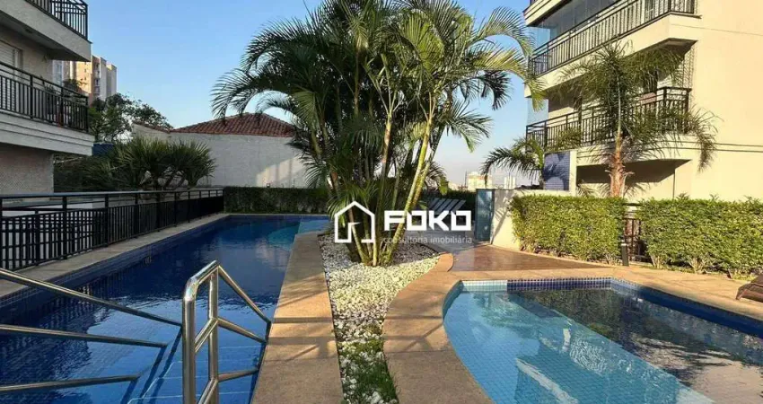 Apartamento com 2 dormitórios para alugar, 63 m² por r$ 3.145,00/mês - jardim flor da montanha - guarulhos/sp