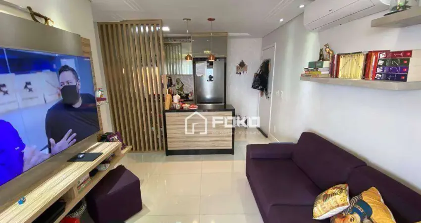 Apartamento com 2 dormitórios à venda, 56 m² por r$ 469.000,00 - jardim flor da montanha - guarulhos/sp