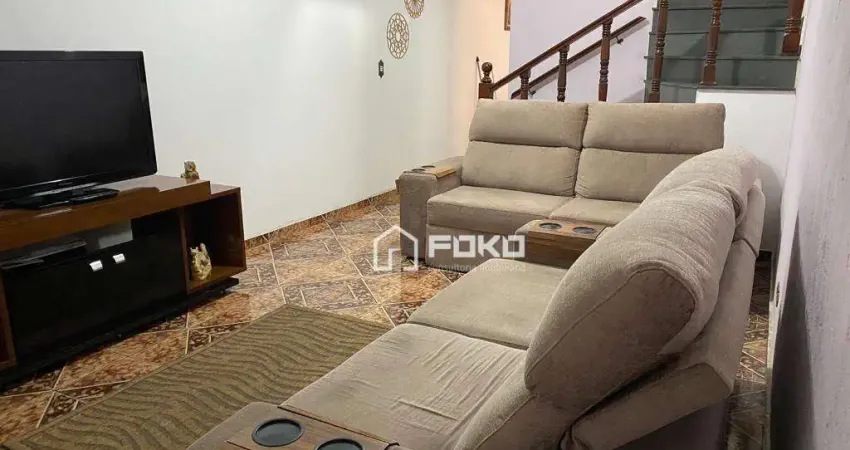 Sobrado com 3 dormitórios para alugar, 306 m² por r$ 6.703,00/mês - parque renato maia - guarulhos/sp