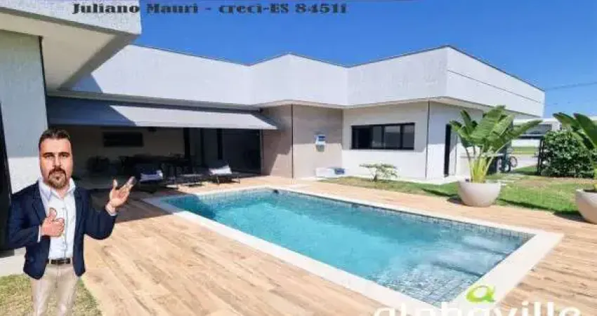 Casa em condomínio para venda em serra, alphaville jacuhy, 4 dormitórios, 3 suítes, 4 banheiros, 1 vaga