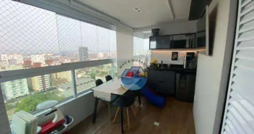 Apartamento com 2 dormitórios à venda, 78 m² por R$ 753.000,00 - Vila Matias - Santos/SP