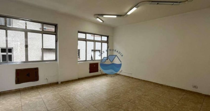 Sala para alugar, 43 m² por R$ 1.900,02/mês - Boqueirão - Santos/SP