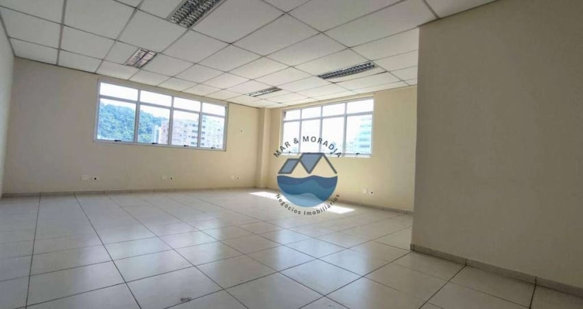 Sala para alugar, 50 m² por R$ 2.121,00/mês - Vila Matias - Santos/SP