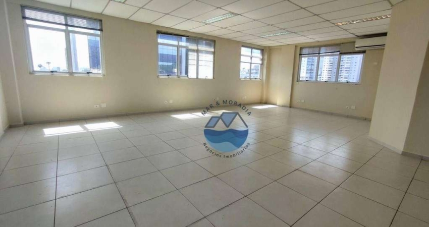 Sala para alugar, 62 m² por R$ 3.490,00/mês - Vila Matias - Santos/SP