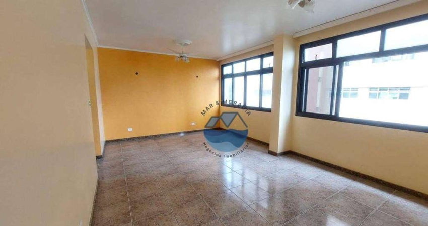 Apartamento para alugar, 140 m² por R$ 6.300,02/mês - José Menino - Santos/SP