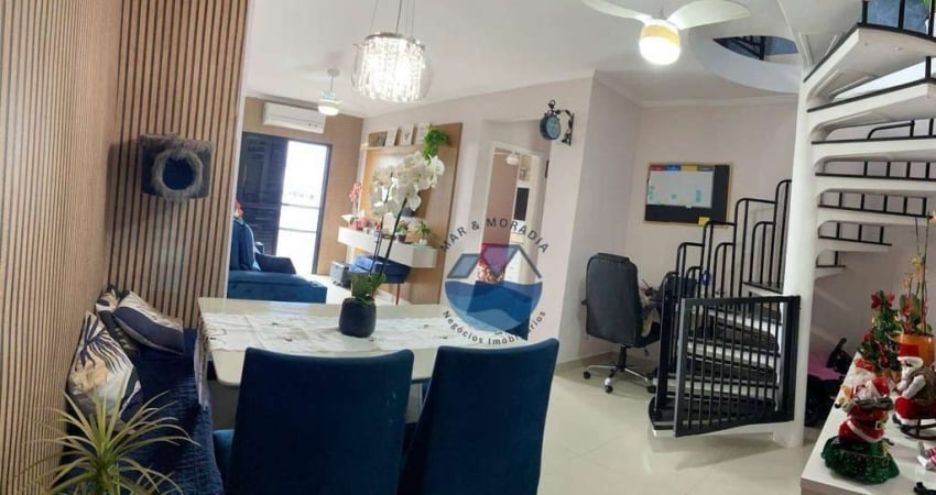 Apartamento com 3 dormitórios à venda, 140 m² por R$ 750.000,00 - Caiçara - Praia Grande/SP