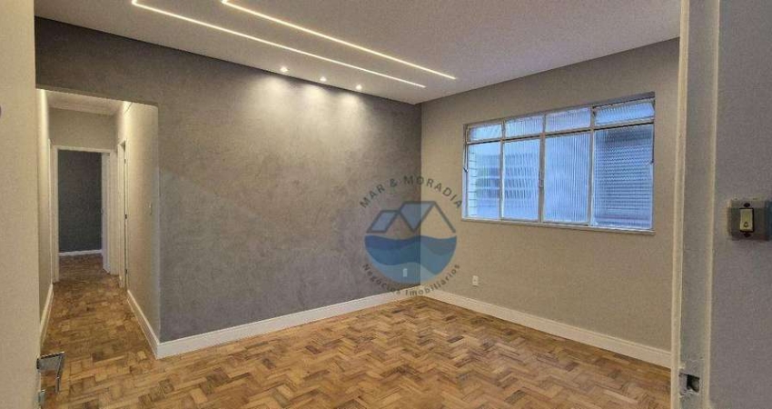 Apartamento, 80 m² - venda por R$ 499.000,00 ou aluguel por R$ 3.600,00/mês - Embaré - Santos/SP