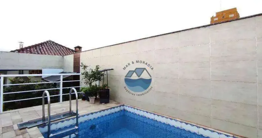 Linda Casa Triplex à Venda - 3 Quartos, 2 Suítes - Embaré, Santos