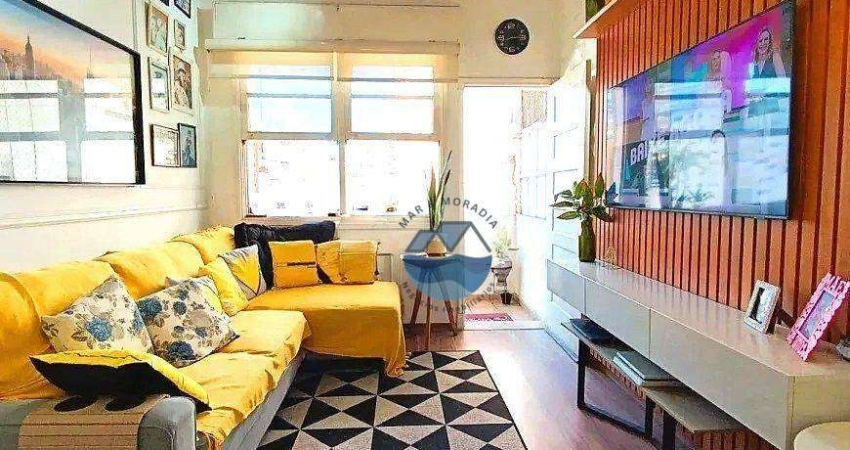 Apartamento com 2 dormitórios à venda, 95 m² por R$ 695.000,00 - Gonzaga - Santos/SP