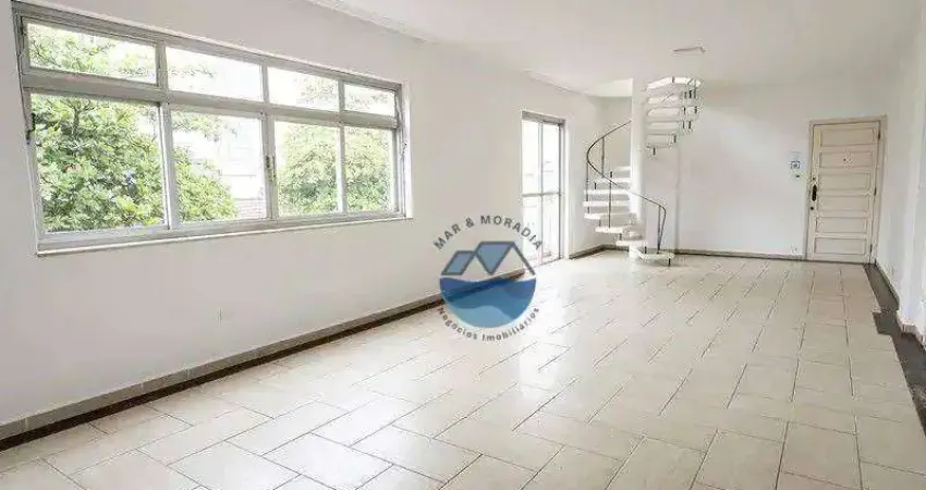 Apartamento Duplex com 5 dormitórios à venda, 208 m² por R$ 960.000,00 - Embaré - Santos/SP