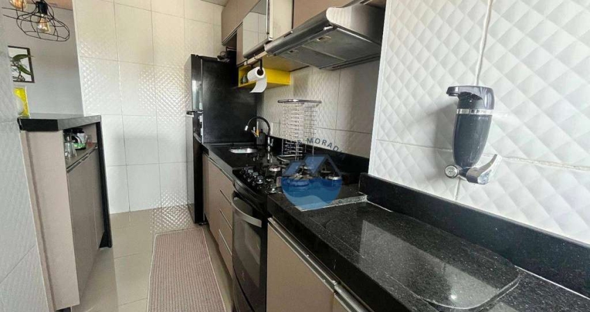 Apartamento com 2 dormitórios à venda, 44 m² por R$ 290.000,00 - Castelo - Santos/SP