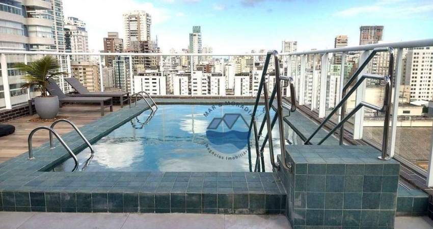 Apartamento Quadra da Praia, 2 Quartos à venda - Aparecida em Santos