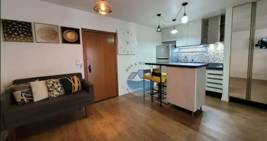Flat com 1 dormitório à venda, 39 m² - Centro - São Vicente/SP