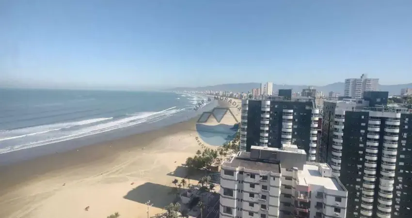 Apartamento de cinema com 3 quartos todos suítes com vista mar porteira fechada no canto do forte em praia grande (sp).