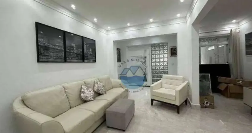 Sobrado com 3 dormitórios à venda, 200 m² por r$ 2.340.000 - embaré - santos/sp