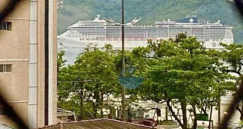 Apartamento com 1 dormitório à venda, 67 m² por r$ 475.000 - embaré - santos/sp