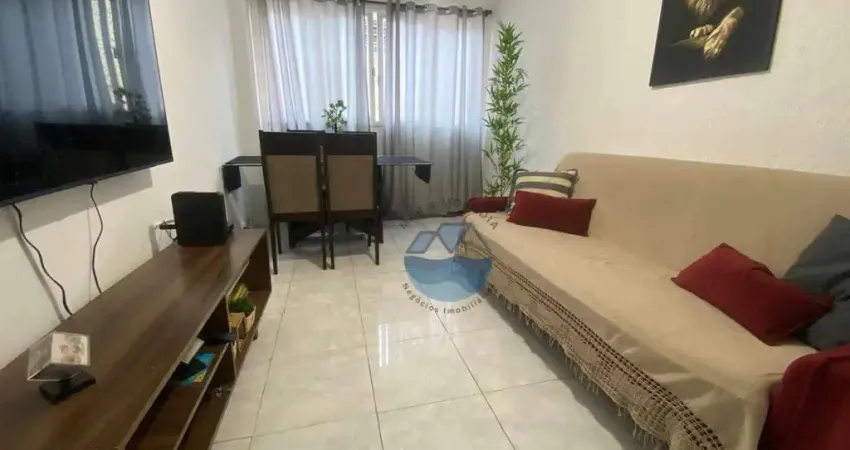 Apartamento com 1 dormitório à venda, 52 m² por r$ 339.000,00 - marapé - santos/sp