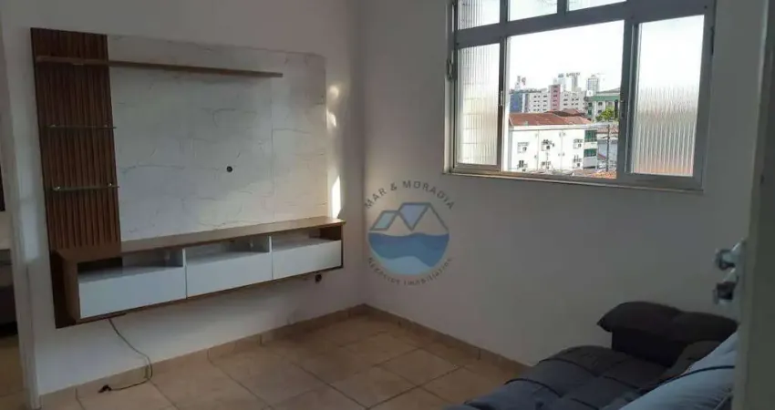 Apartamento com 2 dormitórios para alugar, 65 m² por r$ 2.700,00/mês - marapé - santos/sp